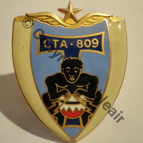 A0585 CTA.809 BRAZZAVILLE  DrP+DPast Guilloche vrac 44mm Src.lepido07 30Eur(x3) 