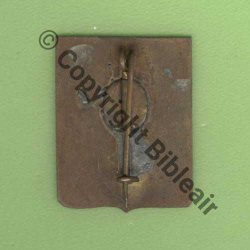 A0650 1954- EH.1.65 DURANCE  Fab Loc Metal Peint Bol Dos lisse irreg SNH 20x25mm Src.Y.GENTY 123Eur(x4)