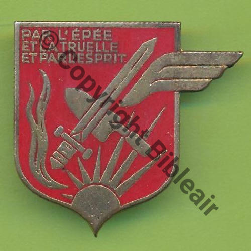 A0689 547e DEMI BRIGADE FUSILIERS AIR EL.BIAR  DrP 2Anneaux Dos lisse irreg Embouti leger SNH Src.Y.GENTY 113Eur(x9) 