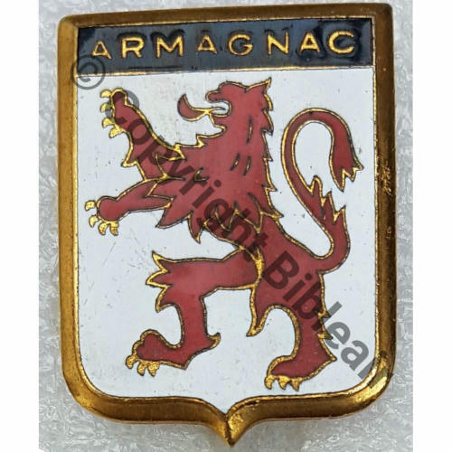 A0695 A0695  ESCADRON RECO 1.32  ARMAGNAC  COGNAC  AB.P Bol poinconne Dos grenu Src.hervcarli 50EurInv 