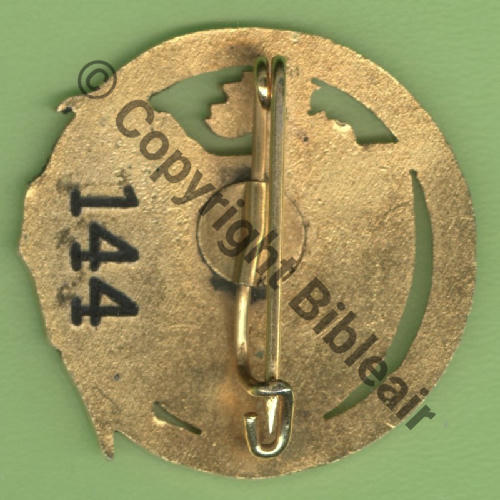 A0709 1951.54 EC.1.10 CERCLE DE CHASSE DE PARIS VILLA  SM Bol pince petit Dos lisse irreg type AB  SNH No144 en gros et noir Src.Y.GENTY 200Eur03.18 