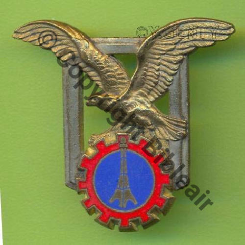 A0727 ESCADRON MAINTENANCE TECHNIQUE 12.104 LE BOURGET DrP en petit Dos Guilloche dore Src.Y.GENTY 15Eur12.06