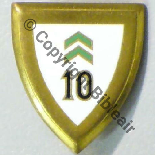 A0775 10e.EC 60.70 CREIL A0775  DrP+Past Guilloche Email Face lisse Src.F.BRIERE 7Eur06.14 