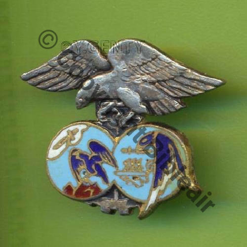 A0831 BA.701 SALON  DrP+Bol petit Guilloche Nid Bleu clair Email