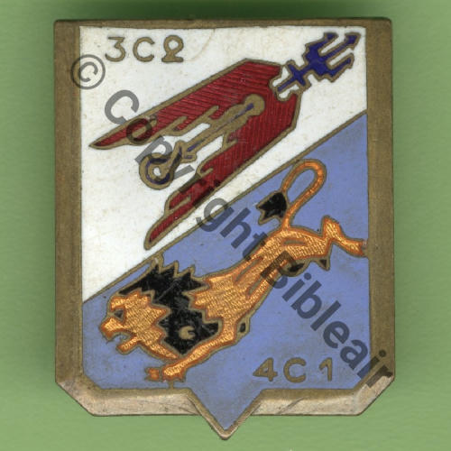 A0840 1951.54 NH GM.1.8 GC.1.22 SAINTONGE INDO  A.AUGIS ST.BARTH LYON 3Li Grave Bol allonge Dos lisse cuivre Src.Y.GENTY 15Eur02.11 