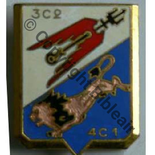 A0840 1955.61 NH GC.1.8 SAINTONGE  A.AUGIS ST.BARTH LYON 3Li Bol fenetre allonge grave AUGIS LYON Dos lisse irreg Lion Rose Src.codmarens 16Eur06.10 