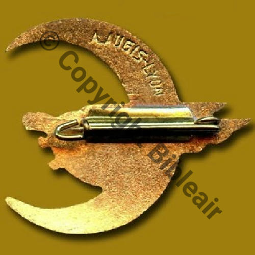 A0900 & 1991.EMGFA 1937.40 SAL.41 4eDRILLE GB ou GBA.2.51  A.AUGIS LYON 1Lig semi circul Bol rectangle Dos lisse irreg scintillant Src.STELLA 334Eur(x2) 