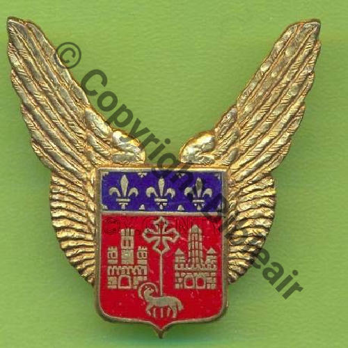 A0924 BA.101 TOULOUSE FRANCAZAL aile  DrP 2Anneaux horiz Guilloche Embouti leger 7Eur(x3)