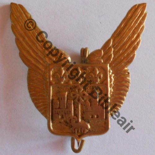 A0924 BA.101 TOULOUSE FRANCAZAL aile  DrP Bol Guilloche Tout dore Src.doubleguile 5Eur(x2) 