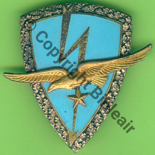 A0959 CTAC.817 PARIS  DrP+Past Ovale Guilloche Dos Eclair et Aigle Dore soude Bleu Clair Src.Y.GENTY 6Eur04.12 