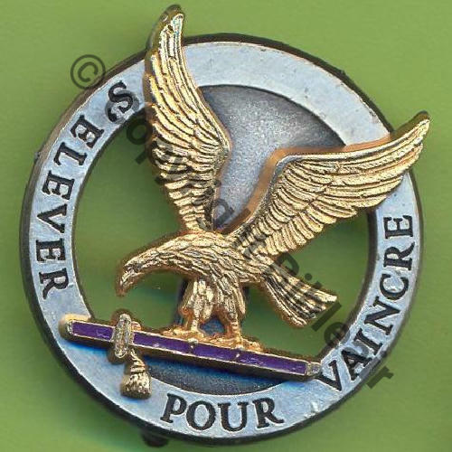A0973 ESCADRON ELEVES SS.OFF GE.318 NIMES  DrNMV Griffes et butees Rameaux Plein entre ailes Sc.Y.GENTY 3Eur (x2 )
