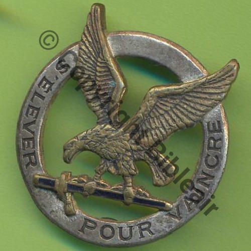 A0973 ESCADRON ELEVES SS.OFF GE.318 NIMES  DrP 2Anneaux Guilloche Embouti Sc.Y.GENTY 