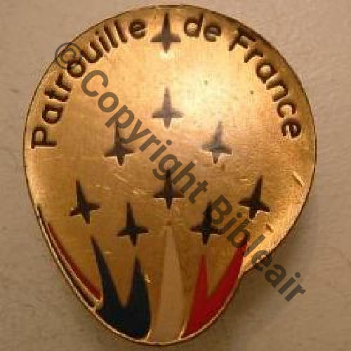 A0998 PATROUILLE DE FRANCE SALON  SM Bol papillon allonge Dos irreg SNH Sc.lavionamoteur 62Eur03.08