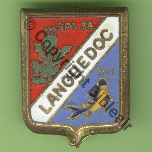 A1015 1970- EC.3.7 LANGUEDOC ST.DIZIER  AUGIS ST.BARTH LYON 3Lign Bol fenetre allonge Dos lisse irreg CHARDON MAUVE SNH Src.Y.GENTY 9Eur05.07 