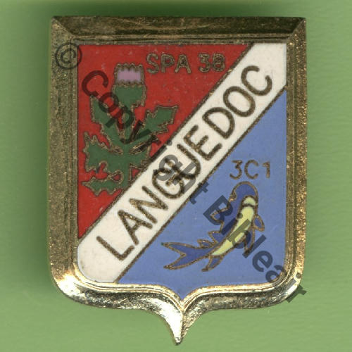 A1015 1971.80 EC.3.7 LANGUEDOC ST.DIZIER  SM Bol fenetre Damier type ANDOR  SNH CHARDON FUSHIA Src.Y.GENTY 
