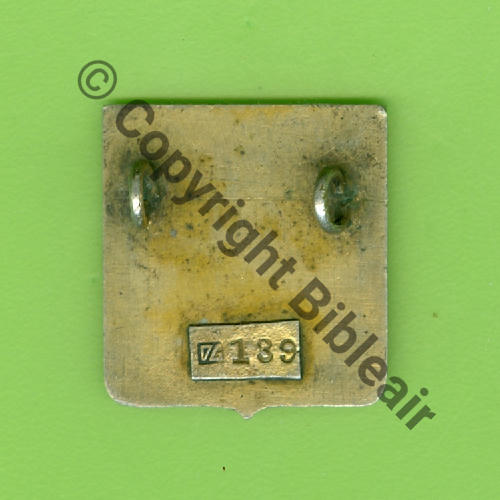 A1064NH  42.43 Gpe BRETAGNE FORT LAMY LEVANT  SM Sigle DG Graveur sur cartouche grave139 2Anneaux Dos lisse irreg 22x23mm Src.Y.GENTY 150Eur04.23 
