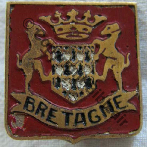 A1064NH  43.44 GB.2.20 BRETAGNE  Fab DAMAS Eping bascule Dos lisse irreg Sc.quivivefrance 300EurInv