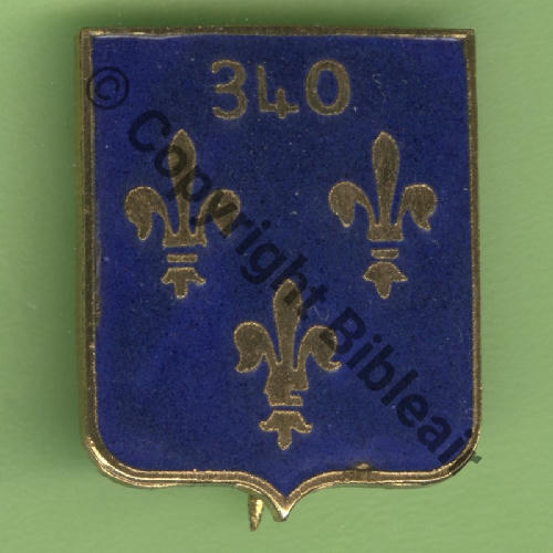A1083 1941.45 340 SQUADRON GC.2 ILE DE FRANCE RETIRAGE EMAIL 80e Anniv Eping bascule GB Dos lisse irreg 200ex No058 Src.Y.GENTY 30Eur03.21 