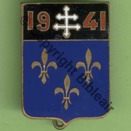 A1083 1945.51 EC.2.5 ILE DE FRANCE ORANGE  AB+Bol Poinconne Dos lisse irreg Src.Y.GENTY 84Eur(x7) 