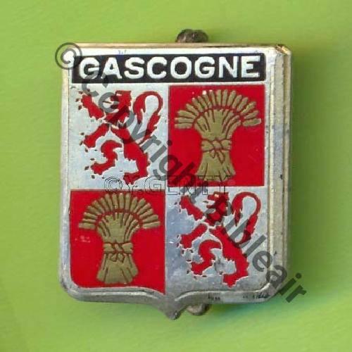 A1086 1964-87 EB1.91 GASCOGNE MARSAN  DrP+Bol allonge Guilloche ondule SNH 6Eur11.06
