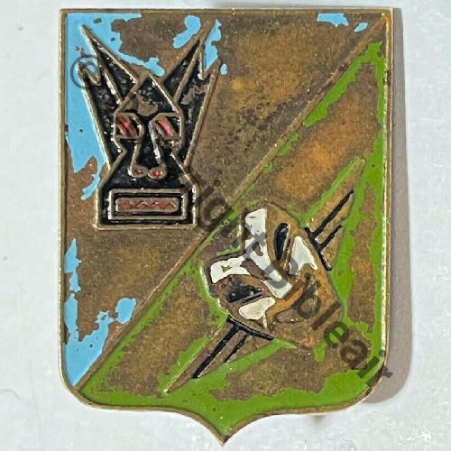 A1090 1943.46 NH GC.III.6 ROUSSILLON SYRIE ou CAMPAGNE FRANCE.. Metal peint Eping soudee Dos irreg strie Src.mesnil01 232Eur02.23 
