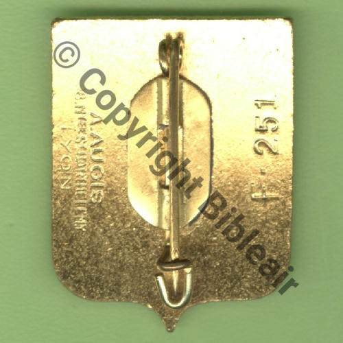 A1090 1957 EC 1.11 ROUSSILLON LAHR  A.AUGIS ST.BARTH LYON Bol fenetre allonge Dos lisse irreg NoF.251 LANPORTE 24x30mm Src.Y.GENTY 23Eur(x2) 