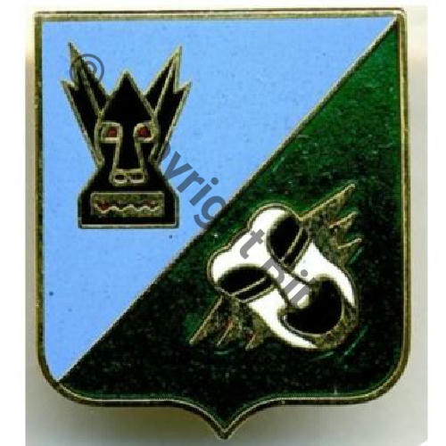A1090 1990circa EC.1.11 ROUSSILLON TOUL  PARIS INSIGNES Tambour Dos lisse 25x29mm 14Eur Inv 