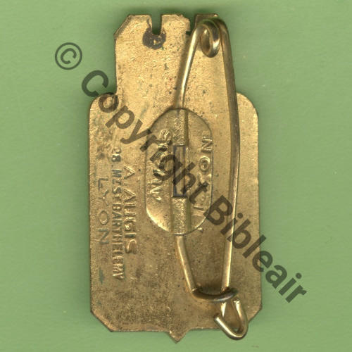A1099 1964.70 A1099NH EC.2.8 NICE CAZAUX  A.AUGIS ST.BARTH LYON 3Li Grave Bol fenetre grave AUGIS LYON Dos lisse Monts noirs Src.Y.GENTY 18EurInv 