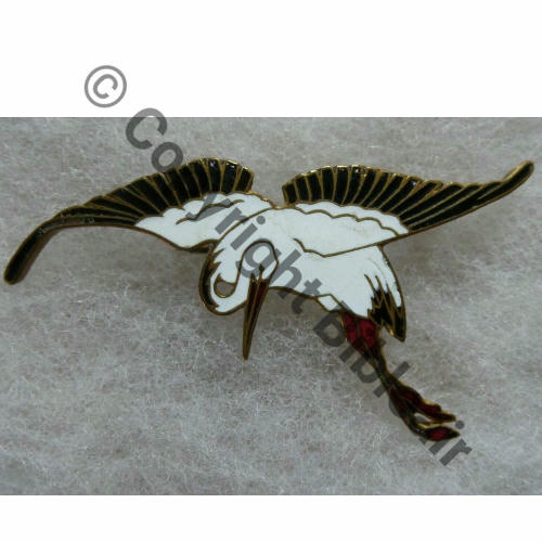 A1100NH SPA.73 CIGOGNE VIRAGE JAPONAISE DRILLE Periode inconnue avant 39 cf ALBIN DENIS  SM Bol pince incruste dans dos lisse irreg Src.Th.LECLERE 258Eur01.20 