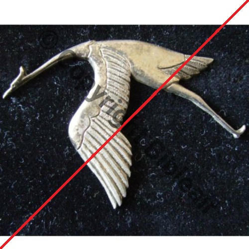 A1104 REPRODUCTION ARGENT CIGOGNE SPA.3 Sans poincon 2Anneaux Dos lisse NON PORTES Src.sierck2009   (2)