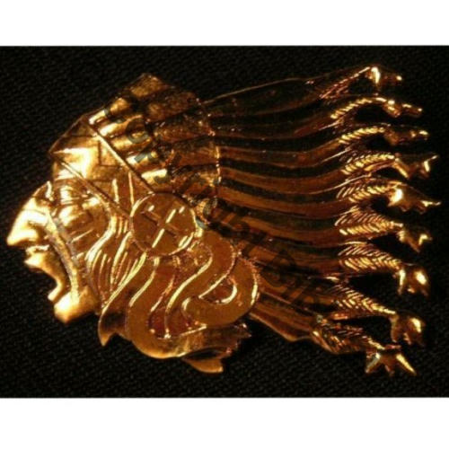 A1105 1991 SPA.124 1eDRILLE 2.4 SIOUX  BALME Attac US Dos lisse No 1155 CNE CHARLES CDT ESCADRILLE Plaque OR