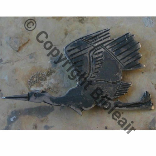 A1106 1960.. tres incertain A1106NH SPA.167 2eDRILLE 2.4  CIGOGNE AILE HAUTE  SM 2Anneaux Dos lisse irreg  Src.b1collection 280EurInv 