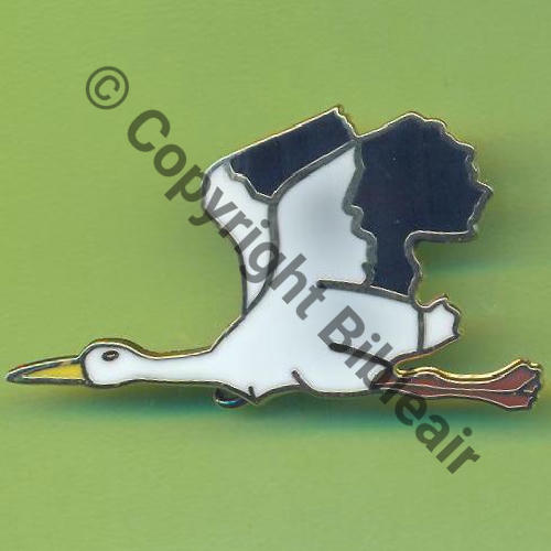 A1106 2010circa A1106 SPA.167 2eDRILLE 2.4  CIGOGNE AILE HAUTE  BALME 2Griffes Dos lisse BEC JAUNE Indigne d.une escadrille Src.Y.GENTY  39Eur(x14)