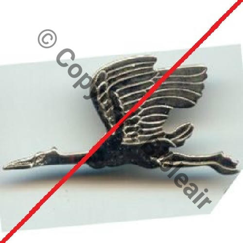 A1106NH DOUTEUX Brillant SPA.167 4e Drille GCII.5 CIGOGNE AILE HAUTE  SM Bol fenetre recent Dos lisse irreg 43Eur02.07 