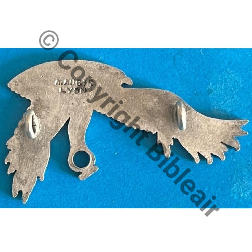 A1117  1940.43 A1117NH SPA.153 2eDRILLE GC.I.4 DAKAR GYPAETE  A.AUGIS LYON 2Lignes 2Anneaux Dos lisse irreg Src.mesnil.01 450Eur04.26 