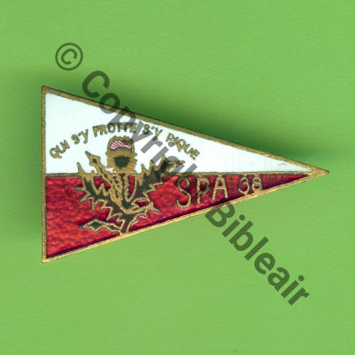 A1123  1955.. A1123NH SPA.38 2eDRILLE EC.3.7 LANGUEDOC  AUGIS SM Bol fentre allonge grave AUGIS LYON Dos lisse irreg 35x20mm Src.Y.GENTY 61Eur02.17 