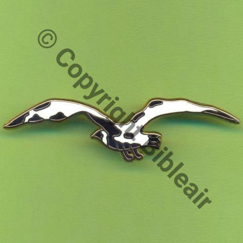 A1129  2007 A1129 SPA.57 MOUETTE 2eDRILLE AEE5.7 de EE.5.2 & EC.2.2 COTE OR  AB.P 2Anneaux Dos lisse irreg  56x16mm Src.Y.GENTY  246Eur(x3)--