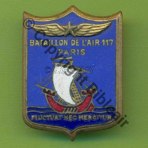 A1156NH    Bat Air 117 PARIS  COURTOIS Bol octog Guilloche irreg Src.Y.GENTY 5Eur01.07