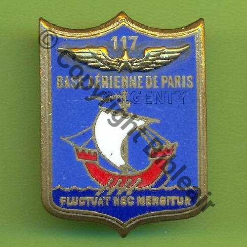 A1156NH  BA de PARIS   117 en Haut  TYPE 2C Devise en bas  DrP+Past Guilloche 27x37mm Src.Y.GENTY 