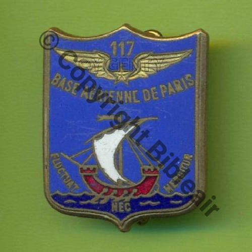 A1156NH  BA de PARIS 117 en Haut  TYPE 2A Devise autour bateau DrP BER+Bol Dos lisse Embouti et estampe 26x33mm Src.Y.GENTY  11Eur(x2)
