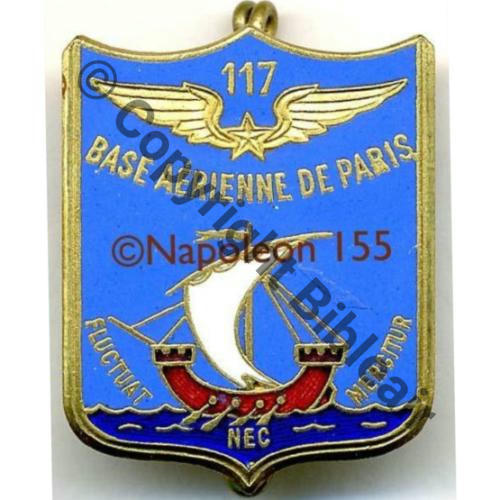 A1156NH  BA de PARIS 117 en Haut  TYPE 2A Devise autour bateau DrPN+Bol Demi cercle Dos lisse Src.STELLA 13Eur(x2) 