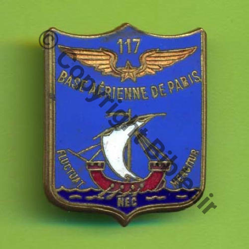 A1156NH  BA de PARIS 117 en Haut  TYPE 2A Devise autour bateau DrPN+Bol fenetre marque 2x doite et gauche en Demi cercle Dos lisse 26x33mm Src.Y.GENTY  14Eur(x3) 