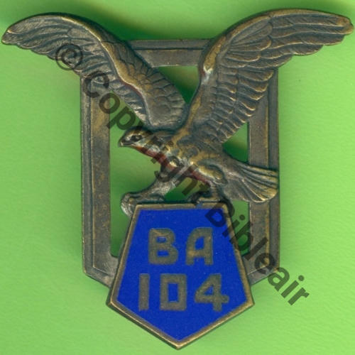A1162NH BA.104 LE BOURGET  SM 2Anneaux vertic Dos lisse embouti CUIVRE Src.Y.GENTY 26Eur(x2) 13Eur10.16 entame 