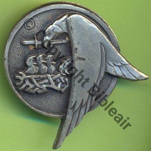 A1165NH ECOLE AIR SALON  DrP Guilloche Epingle dans Tuyau ARGENT pas poincon Sc.Y.GENTY 16Eur 12.05