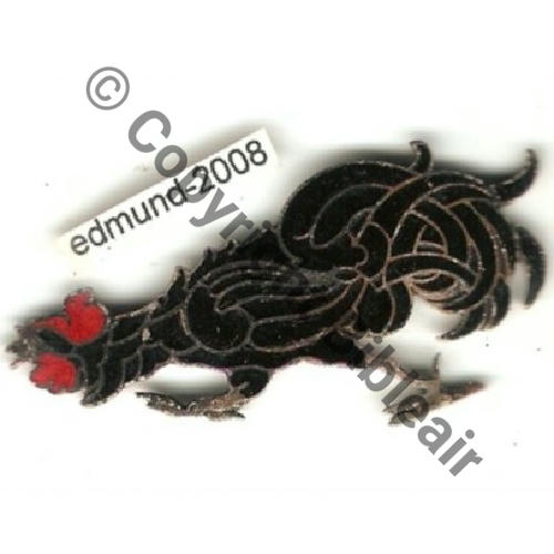 A1173  1932.42 A1173NH SPA.62 COQ 4eDrille GC.II.1  SM Dos lisse 50x25mm Email.GF Src.edmund2008 600EurInv 