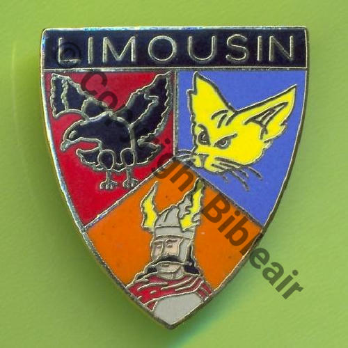 A1235 EC.3.4 LIMOUSIN ISTRES  PARIS INSIGNES Tambour Dos lisse 21Eur(x2) 