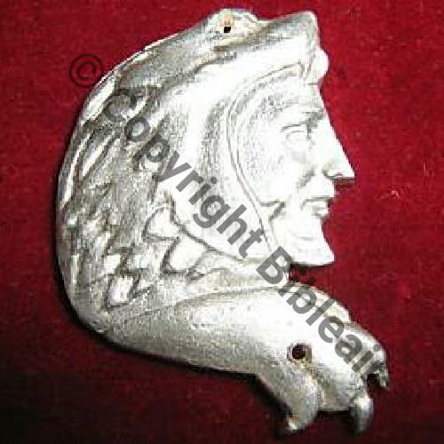 A1238  Escadron ERACLES 09.120  CAZAUX  SM ARGENT sans poincon sans attache Dos lisse irreg 2trous SNH PROTO.. Sc.pezcemp 17Eur03.11 