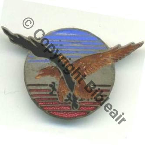 A1277NH ECOLE AUXILIAIRE DE PILOTAGE No17 EVREUX SM Bol fenetre Granuleux fin AIGLE CLAIR Grave main ADJ BLANC 103Eur03.11 