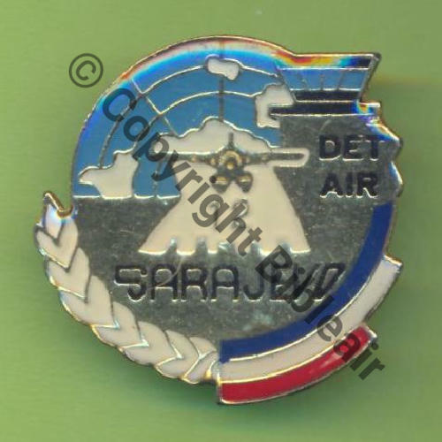 A1282NH DET AIR SARAJEVO Plastifie  SM  1Att Pins Dos lisse abrase  Src.Y.GENTY 5Eur05.14  