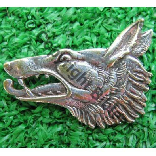 A1382  1940.41 A1382NH SPA.79 TETE LOUP 2eDRILLE GB.1.19 AFN   AUGIS marque AA.LYON Circulaire sur oreille Dos lisse 2Anneaux LTT WILLY GRASSER 166Eur06.07